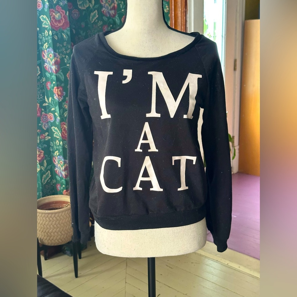 I’m A Cat Black Sweater